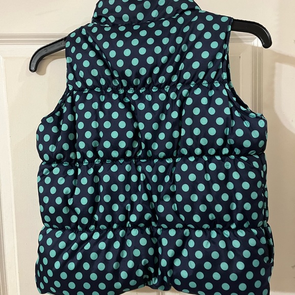 Old Navy girls navy puffer vest - Picture 2 of 4